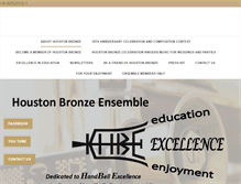 Tablet Screenshot of houstonbronze.com